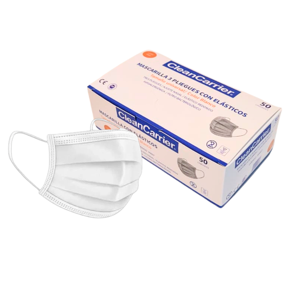 Caja Mascarillas 50 Unidades Clean Carrier