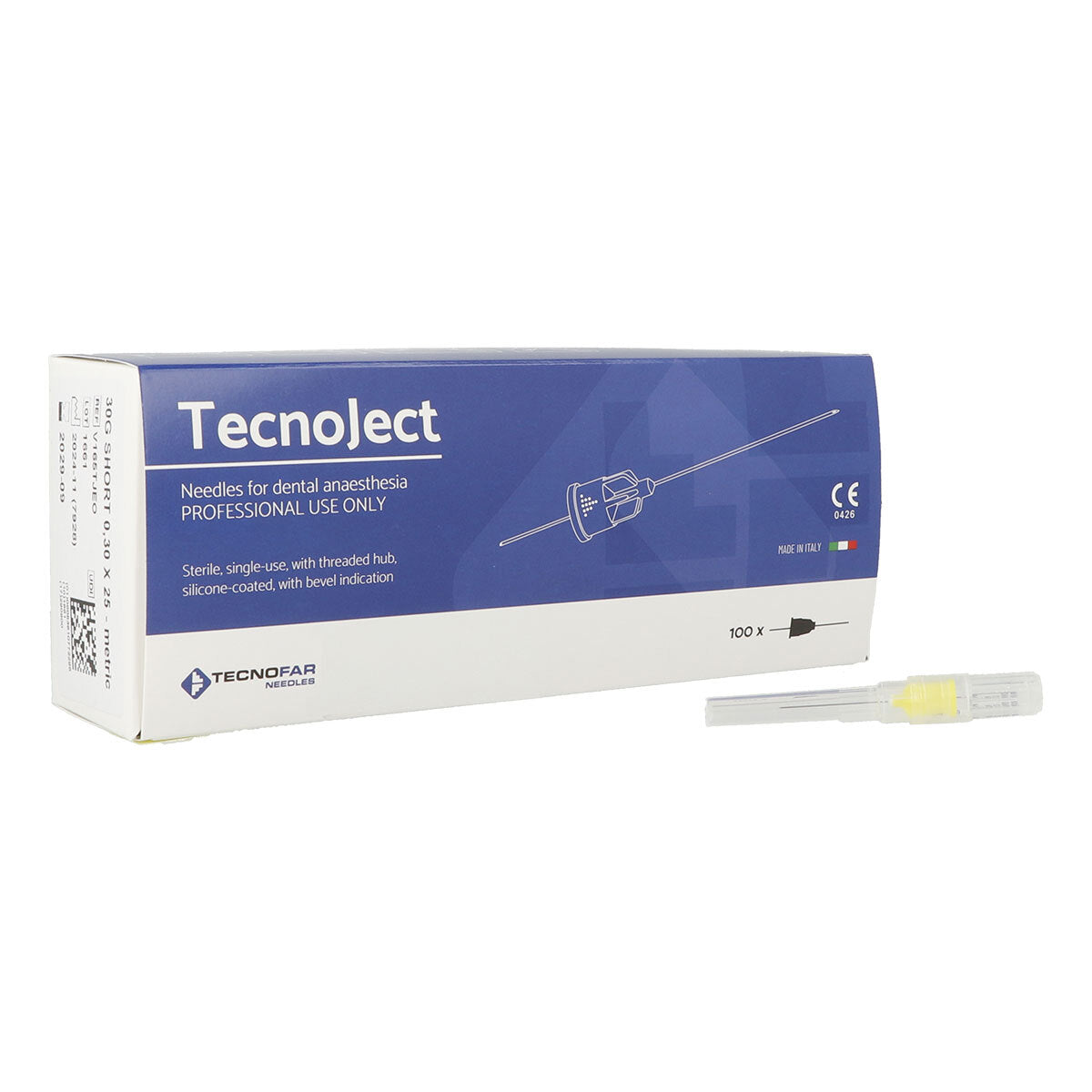 Caja Aguja Corta Tecnoject 30G Italia