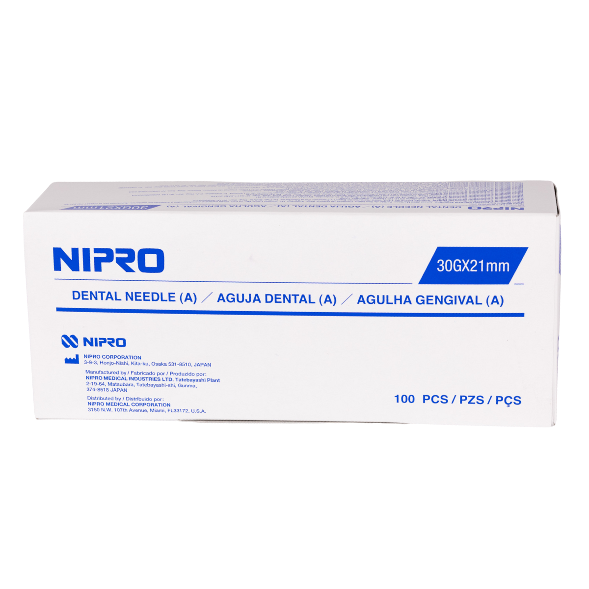 Caja Aguja Corta Nipro 30G