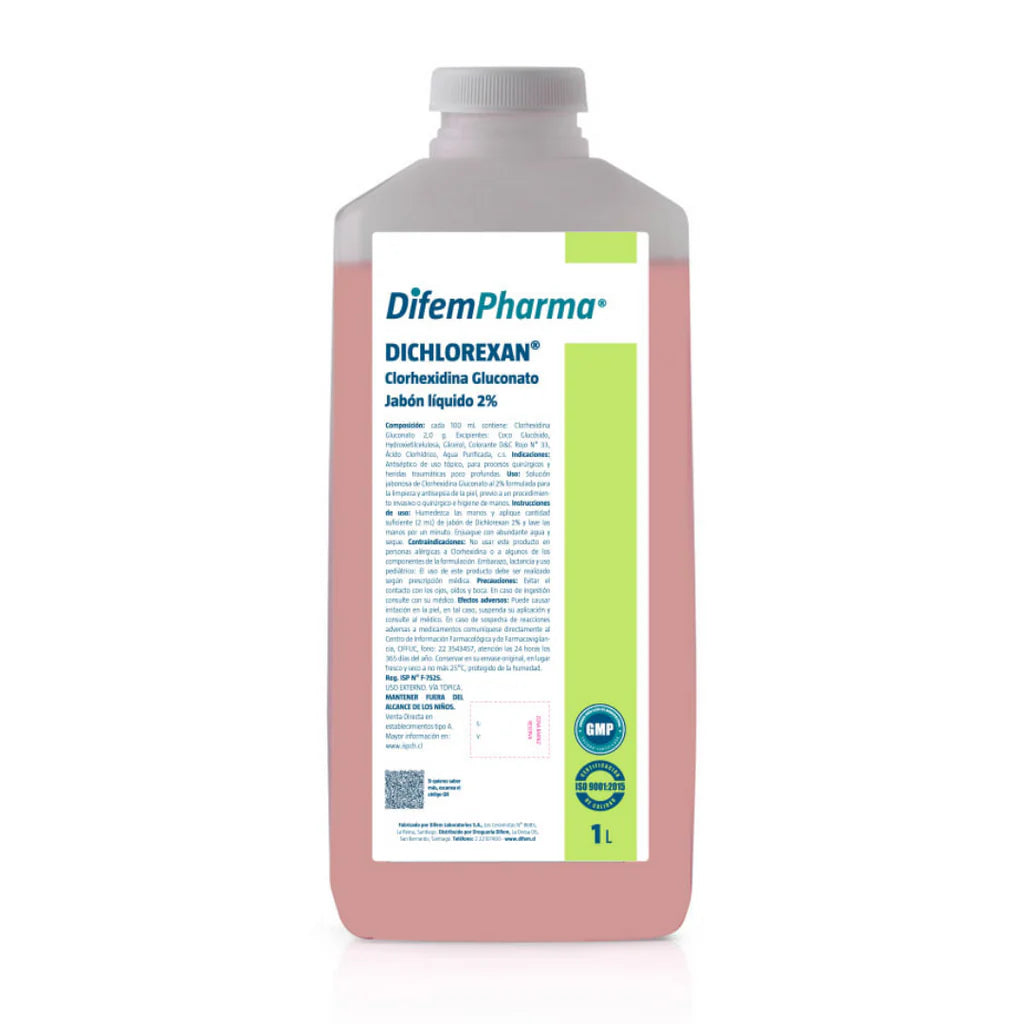 Dichlorexan Jabón Líquido Clorhexidina 2% (1 L)