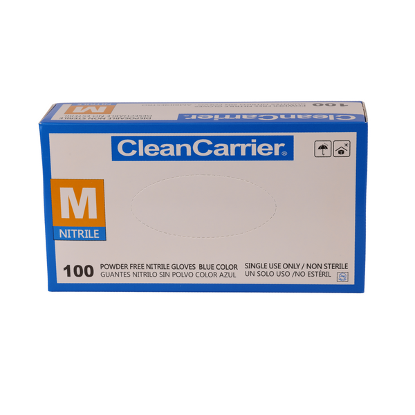 Guantes de Nitrilo Celestes Clean Carrier