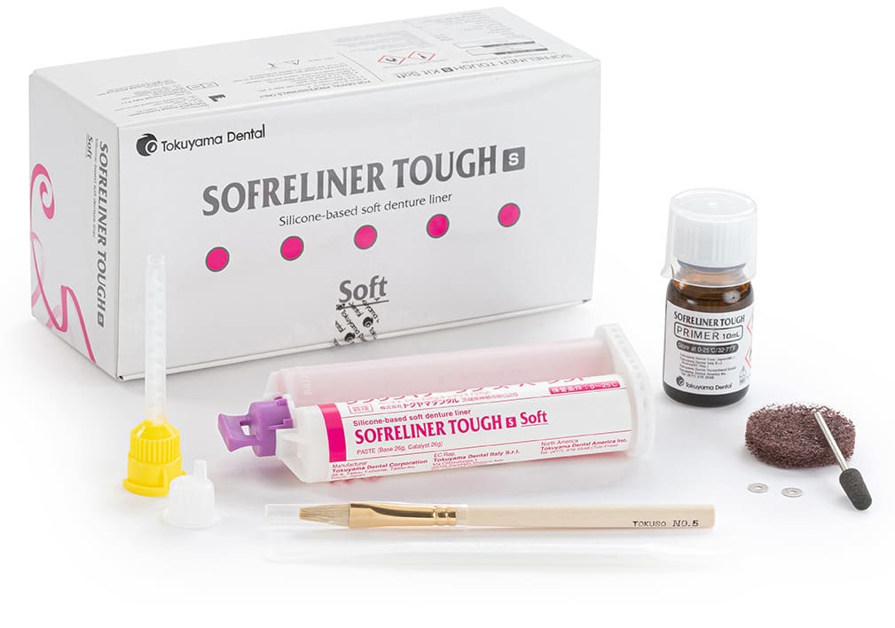 Kit Silicona para Rebase de prótesis Sofreliner tough Soft Tokuyama (1)