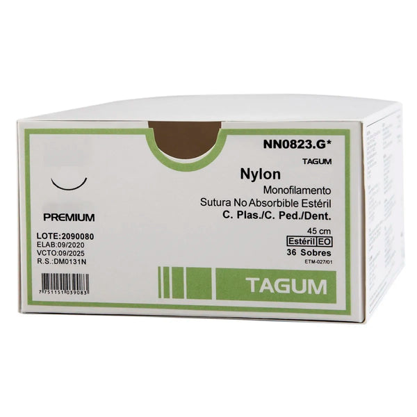 SUTURA NYLON AZUL TAGUM (36 un)