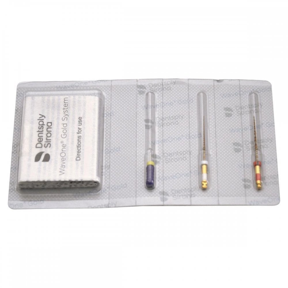 Empaque WaveOne Gold Sequence 25mm para procedimientos endodónticos
