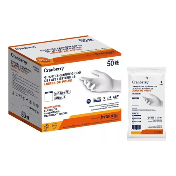 Caja Guantes Quirúrgicos Estériles #7 1/2