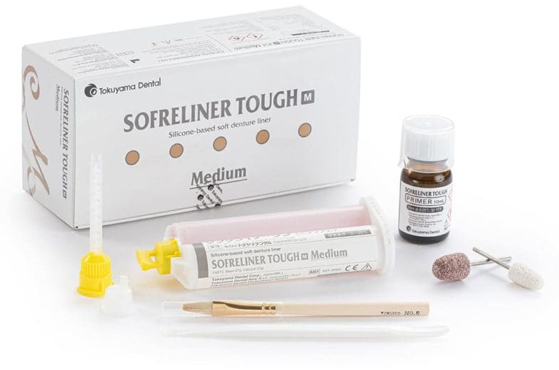 Kit Silicona para Rebase de prótesis Sofreliner tough Medium Tokuyama (1)