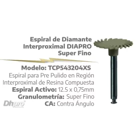 Espiral de Diamante Interproximal DIAPRO Super Fino